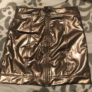 Metallic skirt